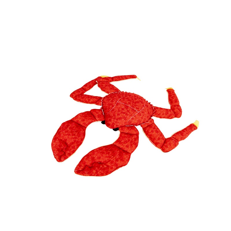 Crab Tug-of-War Plush Dog Toy - Interactive Squeaky Chew Toy with Rope Arms for Aggressive Play