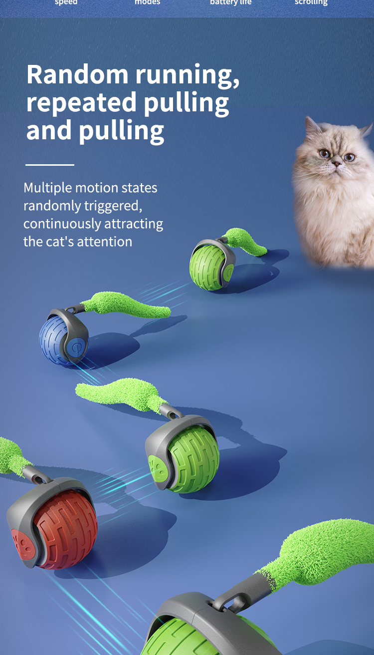 Smart Teasing Cat Ball Detail 2