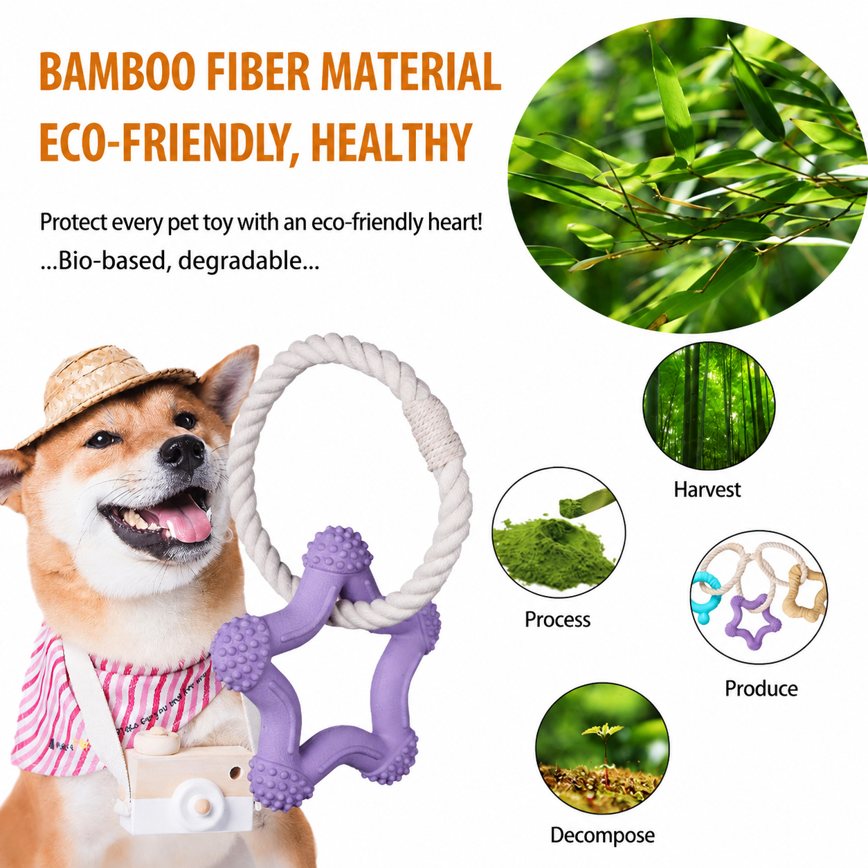 Dogs Training Biodegradable Rubber Teeth Cleaning Luxury Lifelike Pets Chewing Slow Feeding Dispenser Toy