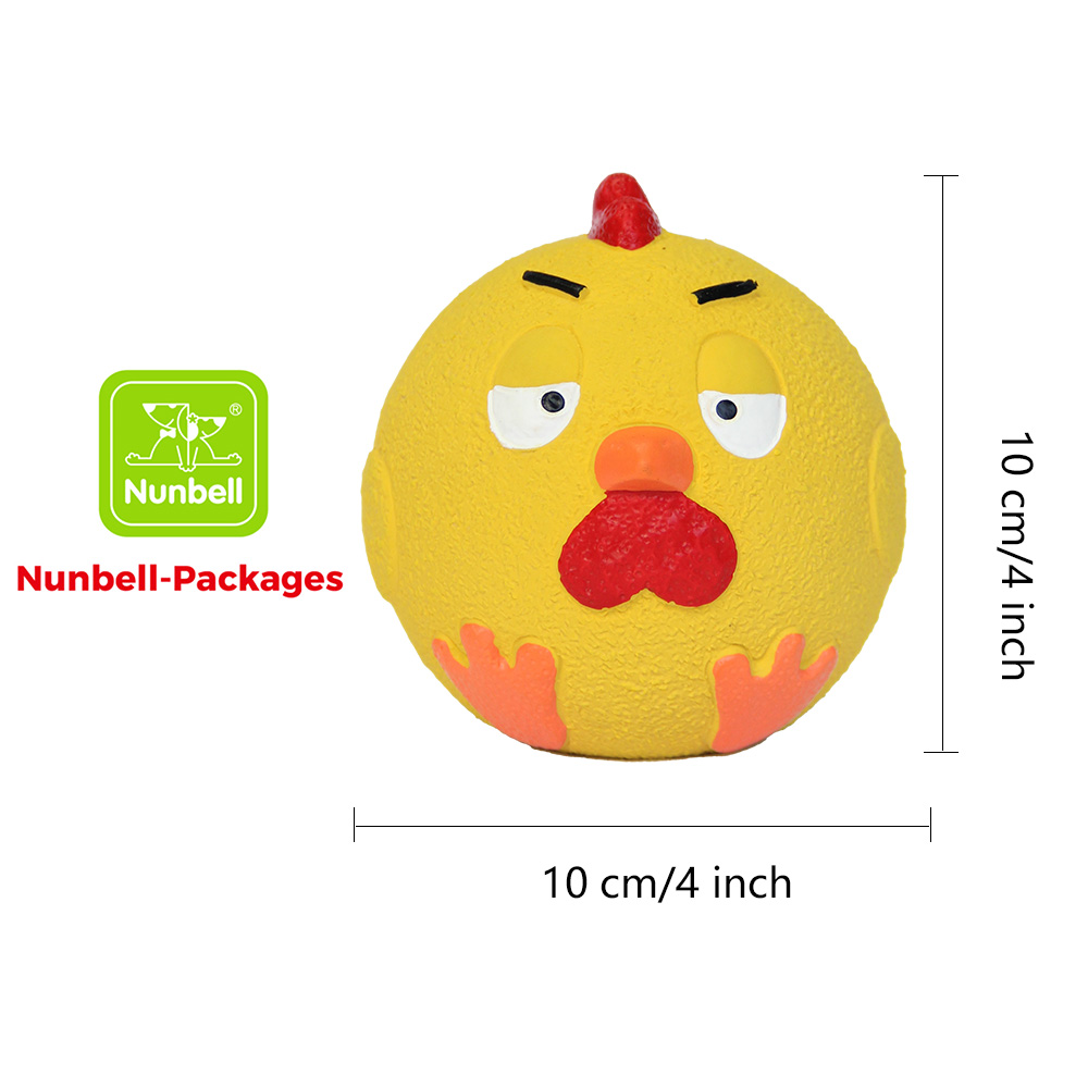 Nunbell Eco-Friendly Cartoon Soft Latex Dental Cleaning Chew Toy for Puppies and Senior Dogs