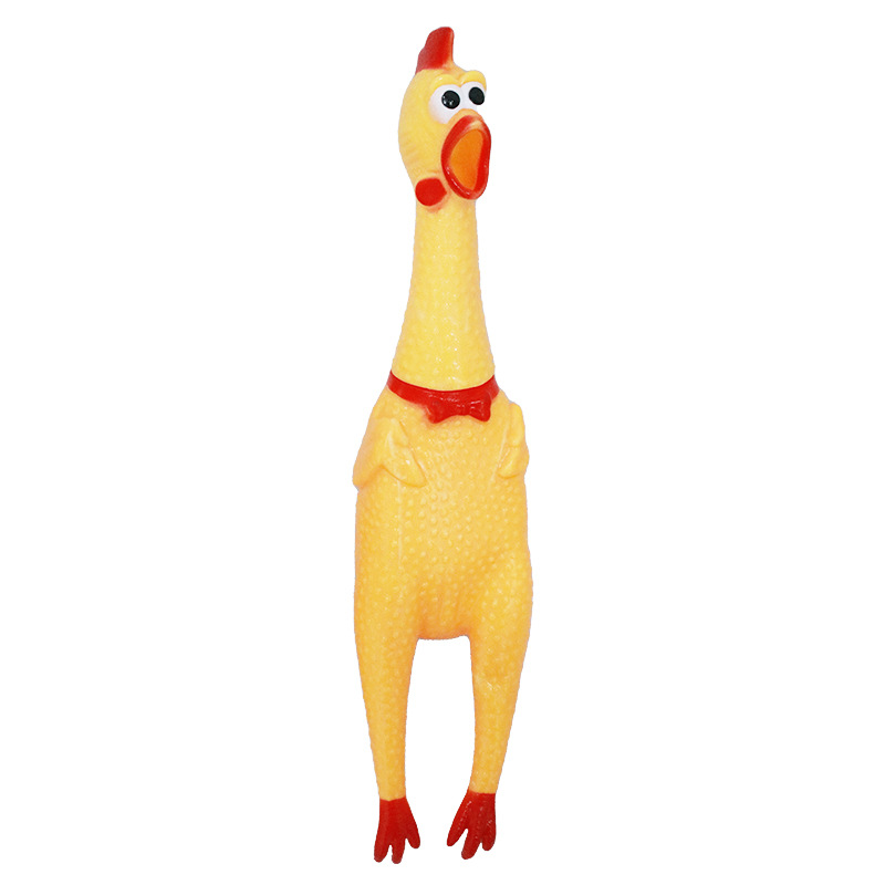 Screaming Chicken Battle Style Squeaking Sound-Making Stress-Relief Vinyl Plastic Pet Dog Toy Zhejiang Wholesale