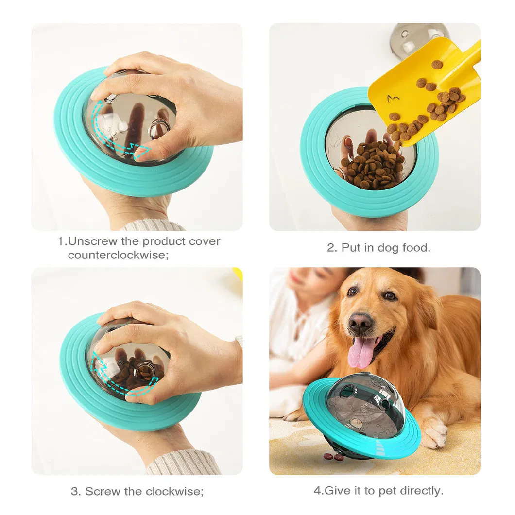 Interactive Pet Puzzle Toy UFO Dispenser 4