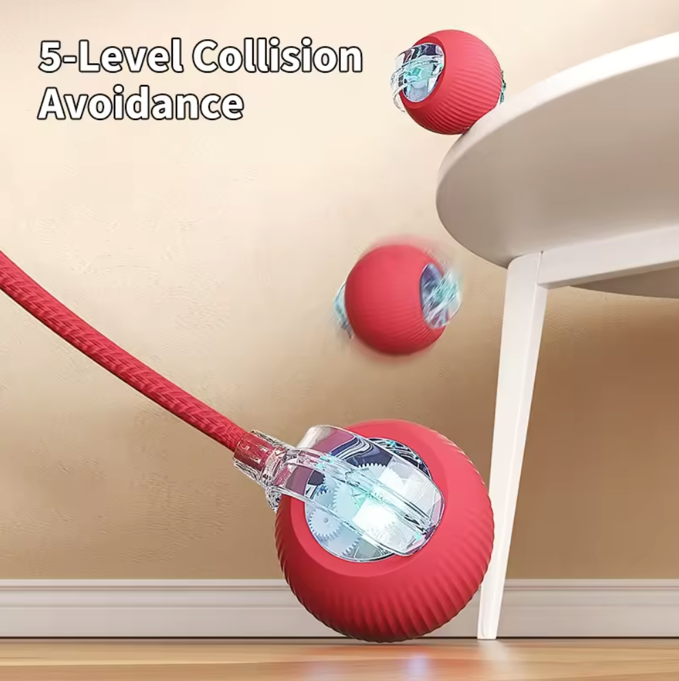 Factory Smart Pet Toy 360° Smart Automatic Interactive Dog Smart Ball Toy Interactive Cat Toys Rolling Ball with USB Charger
