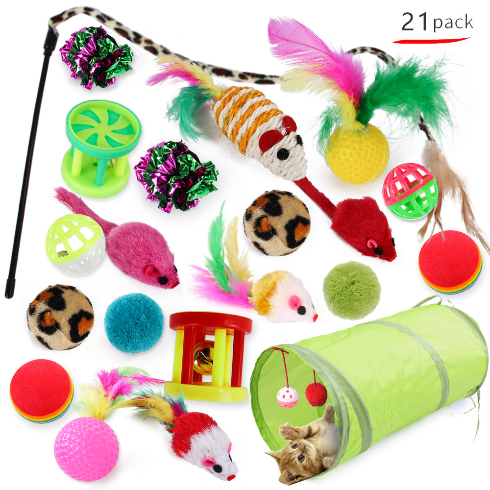 Wholesale Pet Supplies Multi Combination Interactive Toys cat Accessories Pet cat Toys