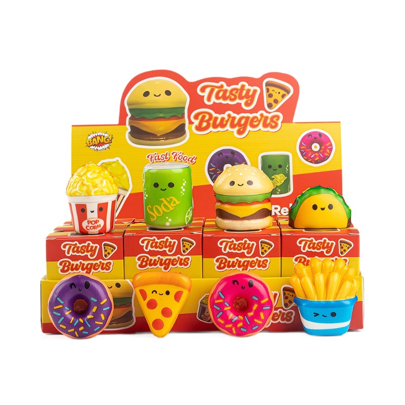 Squeeze Toy Slow Rising Food Squishy Blind Box, Cute Squeeze Toy Ornament, Kids Trendy Doll Blind Bag Wholesale
