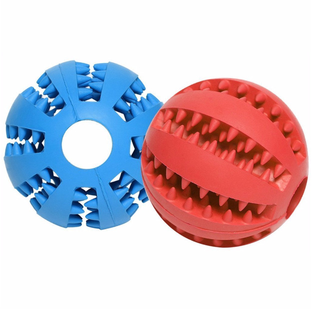 Wholesale Dog Chew Toys Rubber Teeth-resistant Slow Feeder Treat Dispenser Dog Interactive Toys with Natural Rubber for Puppies