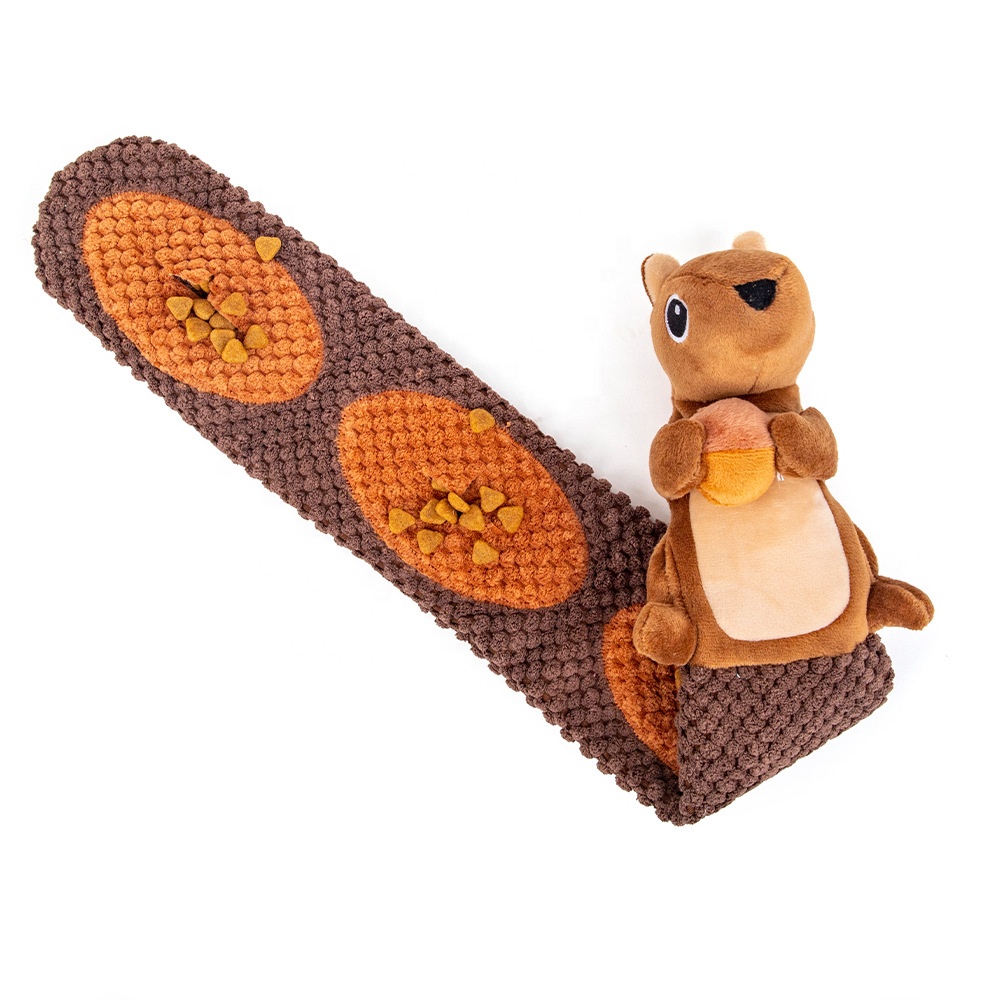 New Design Interactive Treat Dispenser Dog Toys Durable Squirrels Squeaky Snuffle Dog Puzzle Toy