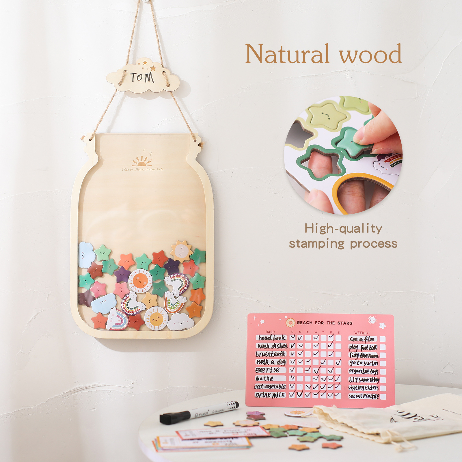 Wooden Reward Jar 3