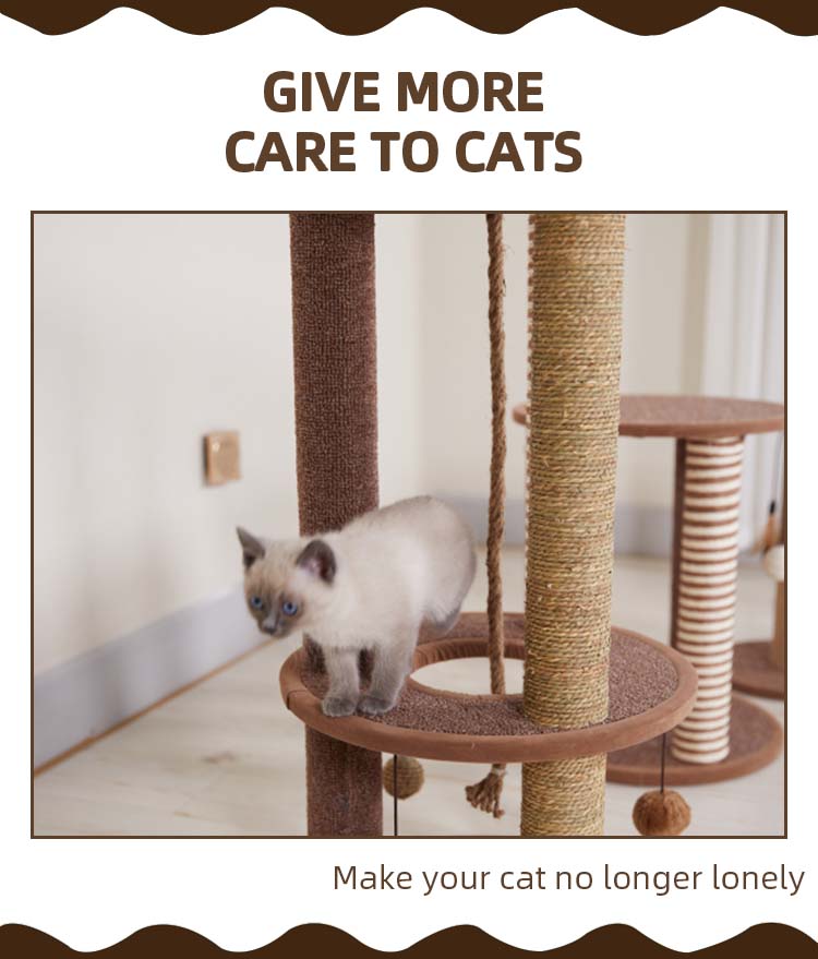 Cat tree tower detail