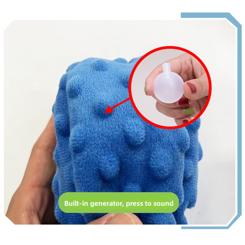 Pet Explosions Plush Octopus Sounding Toy With Bite Sound &amp; Tooth Cleaning For Dogs-Advertising Gift
