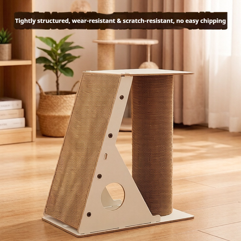 OEM Wholesale L-shaped Cat Scratcher Upright Cat Bed All-in-One Large Corrugated Cardboard Cat Claw Board Cat Scratcher