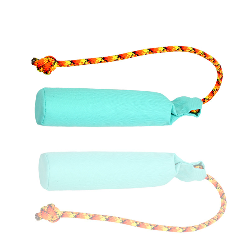 Cross-border New Pet Canvas Knots Manufacturers Bite-Resistant Floating Border Collie Bite Rope Small Dog Tug-of-War Toy