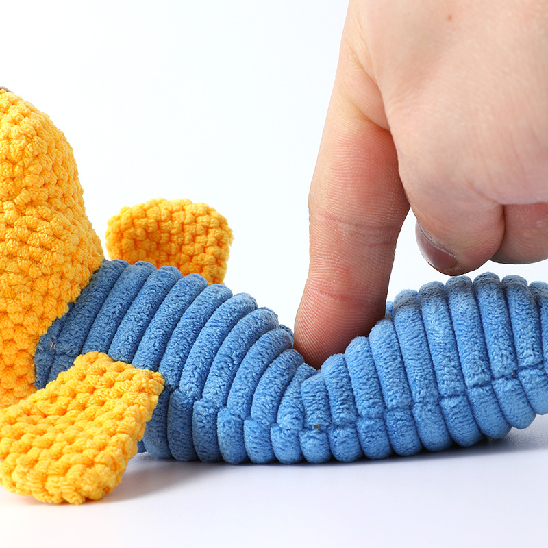 Futurepets Classic Cute Squeaky Soft Plush Chew Toy with Animal Shapes for Dogs &amp; Cats Daily Play