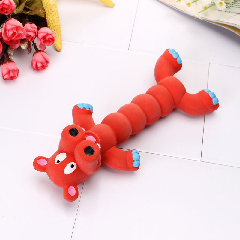 Eco-Friendly Small Latex Material Molar Teeth Cleaning Dog Funny Animal Shape Chewing Toys