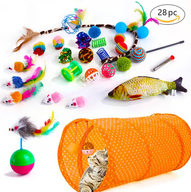 Kitten Pet Toy Tunnel Set 2