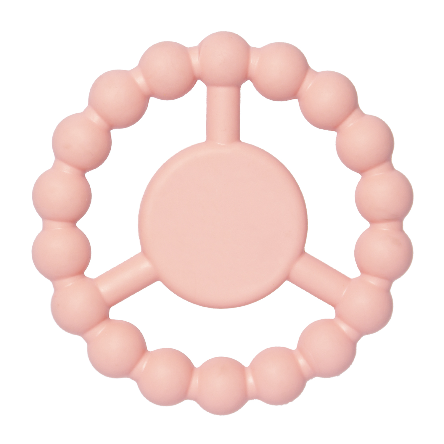 New Design Macaron Durable Solid Chewing Tpr Toys for Dog + TPR DENTAL CLEANING TOY- Fitness Ring Pink
