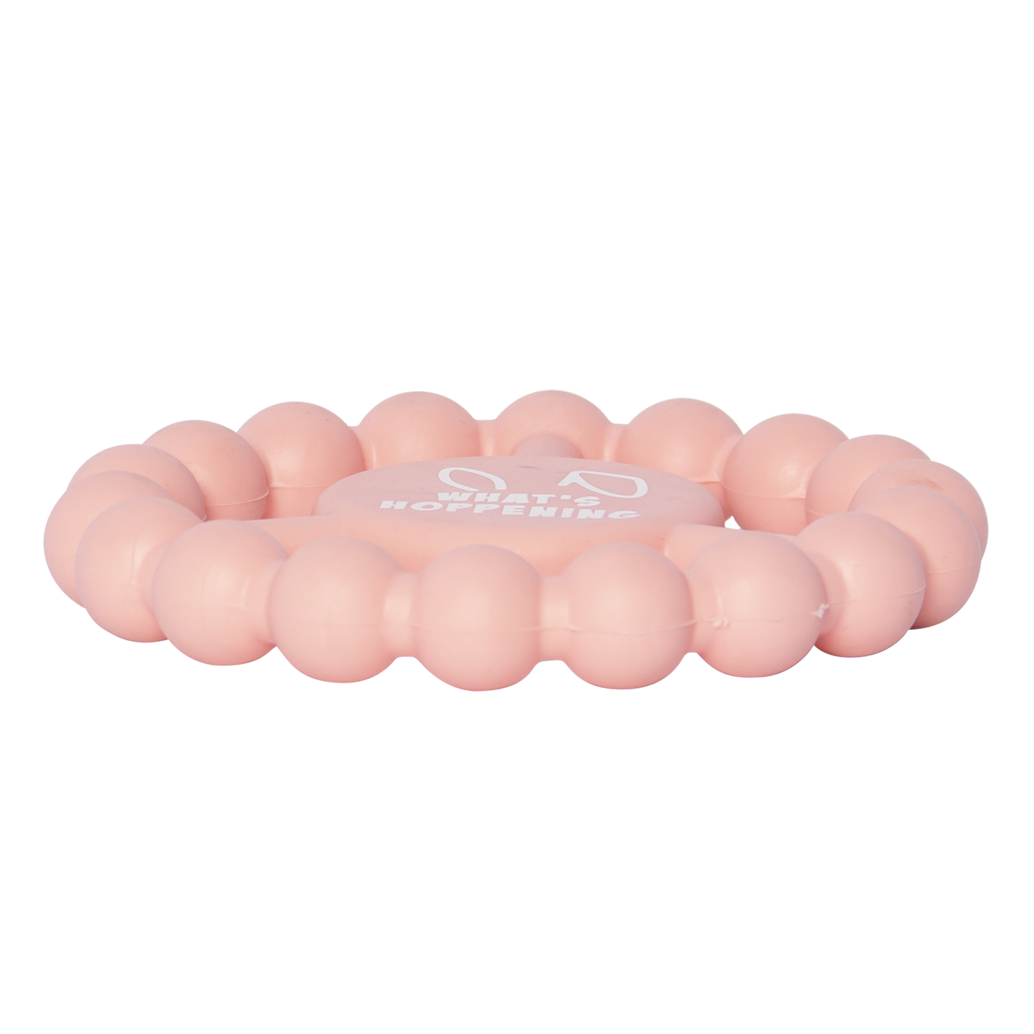 New Design Macaron Durable Solid Chewing Tpr Toys for Dog + TPR DENTAL CLEANING TOY- Fitness Ring Pink