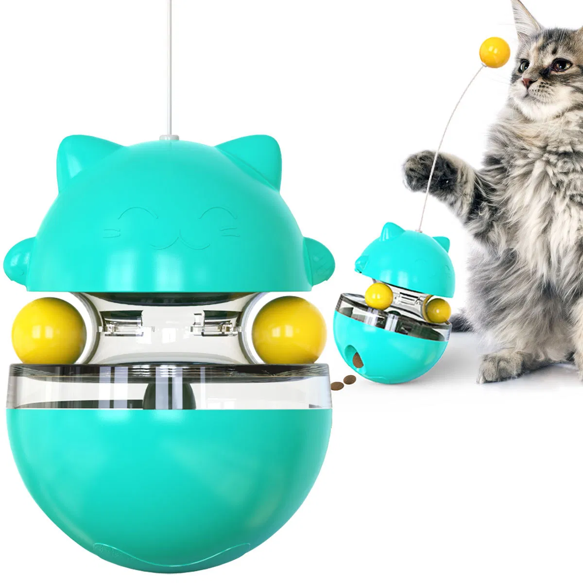 Pet Supplies Manufacturers Wholesale New Best-Selling Cat Teaser Wands Cat Toys Tumblers and Treat-Dispensing Balls