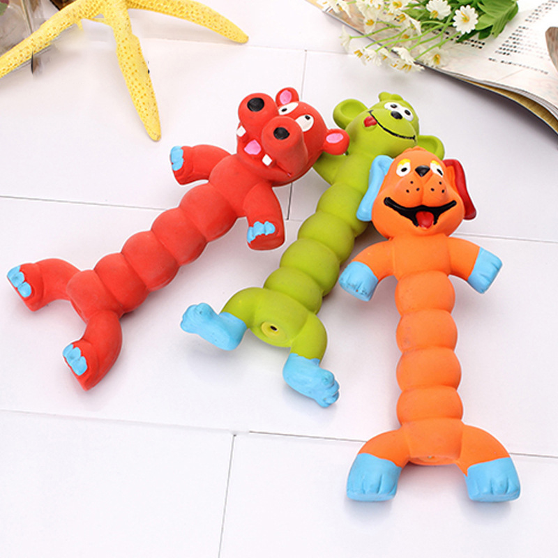 Eco-Friendly Small Latex Material Molar Teeth Cleaning Dog Funny Animal Shape Chewing Toys