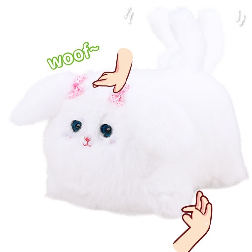 Plush Toys Sensory Soothing Touching the Blinking VIP Dog Interactive Pet Toys