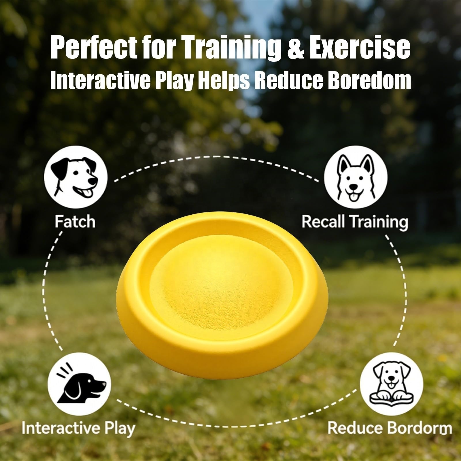Lightweight Portable EVA Flying Disc With Bite Resistance Pet Chew Toys Custom Dog Toys for Backyard Fetch Small Dogs
