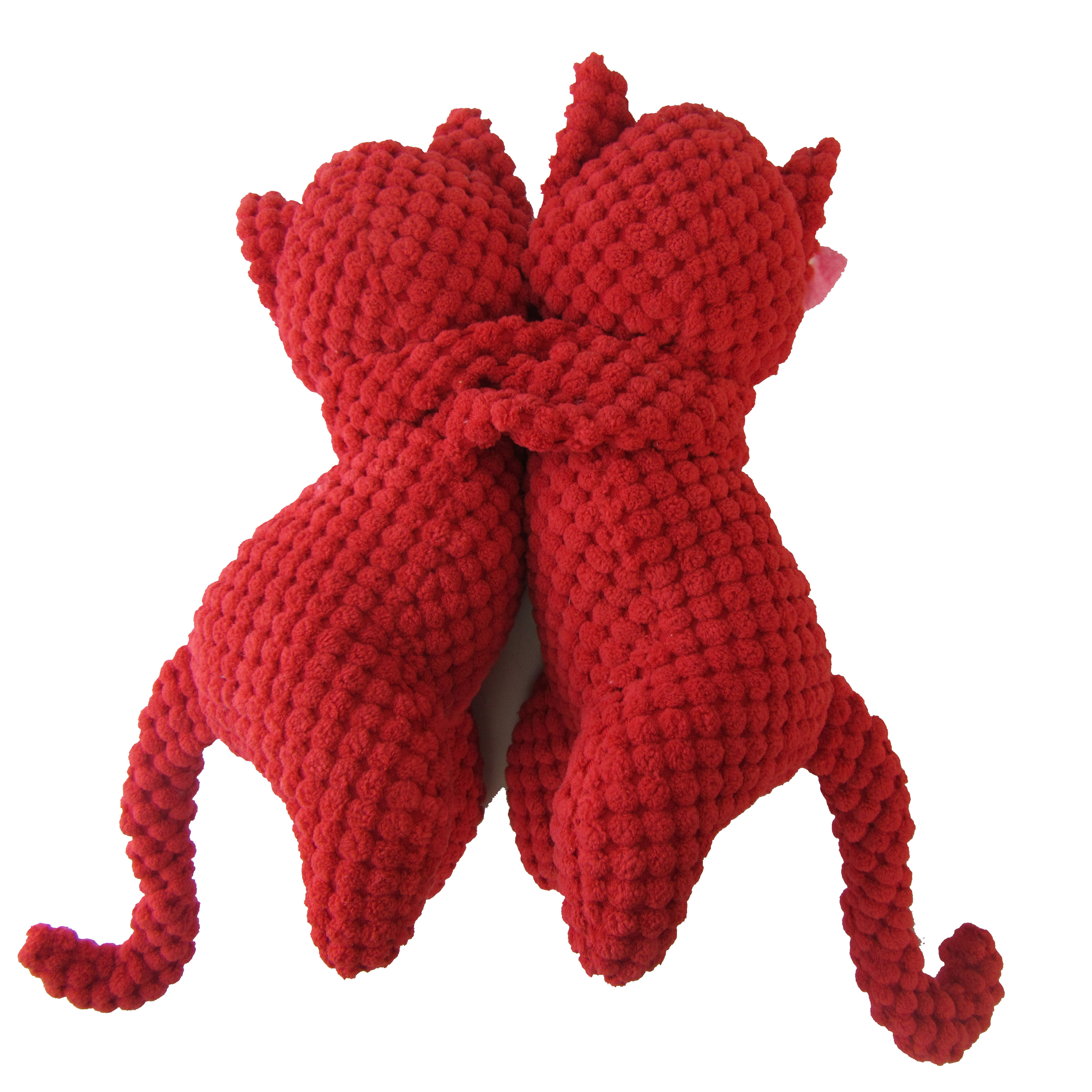 High Quality Soft Stuffed Dog Toy Eco-Friendly Plush Toy in 3 Colors for Dog Play