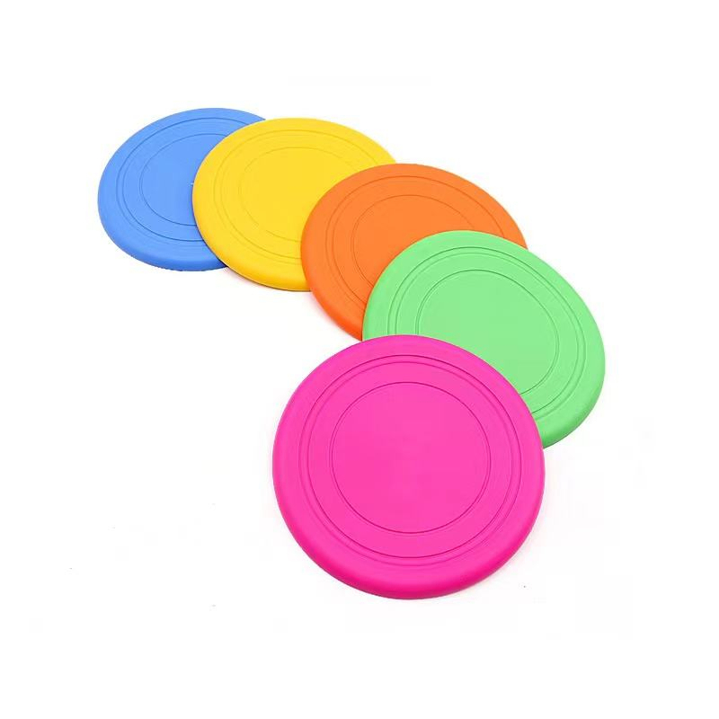 Durable Silicone Dog Flying Disc Outdoor Fetch Toy Pet Training Play Toy