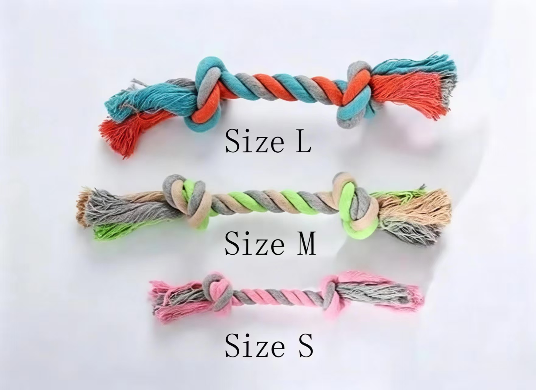 Cotton Durable Puppy Teething Rope Chew Toys for Aggressive Chewers Interactive Tug of War