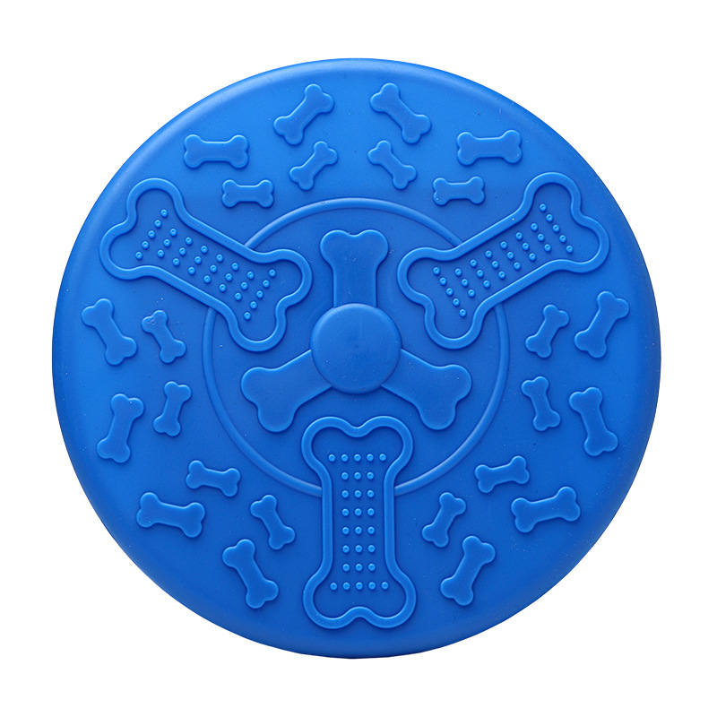 Soft Rubber Eco-Friendly Sport Dog Fetch Toy Interactive Flying Disc for Outdoor Dog Training