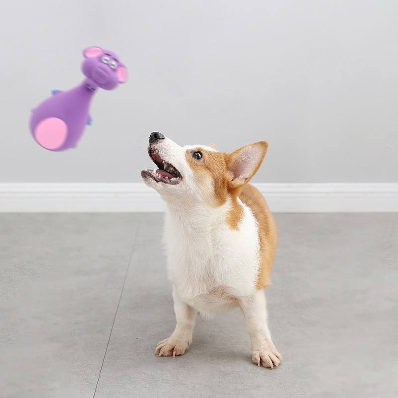 Factory Price Durable Vocalizing Pet Toy Elephant Dog Cow Mascot Teeth Cleaning Teething Toy For Small Medium Breeds