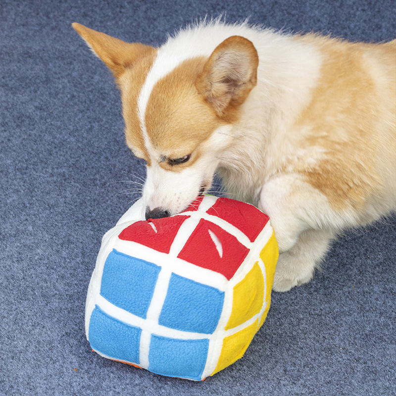 Pet Cube Sniffing Toy Dog Enrichment Chew Toys Puzzle Hiding Food Interactive Toy