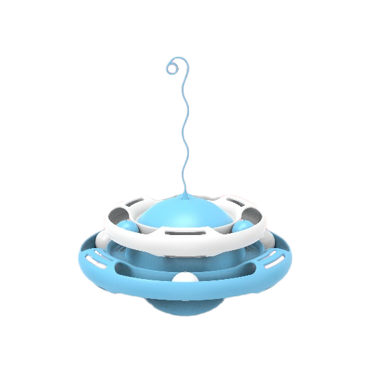 Multifunctional Pet Smart Products Two-Layer Turntable Pet Toy Automatic Rotating Interactive Dog Tumbler Cat Toy