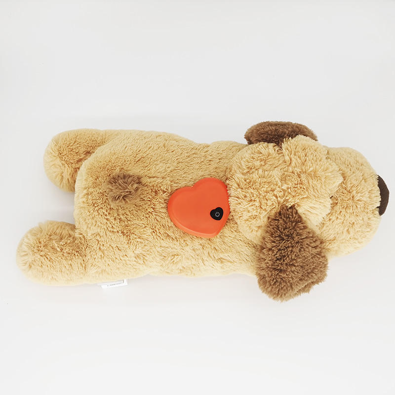 Puppies Separation Anxiety Cartoon Soft Plush Dog Toy with Heartbeat Feature Super Soft Sleeping Buddy &amp; Behavioral Aid