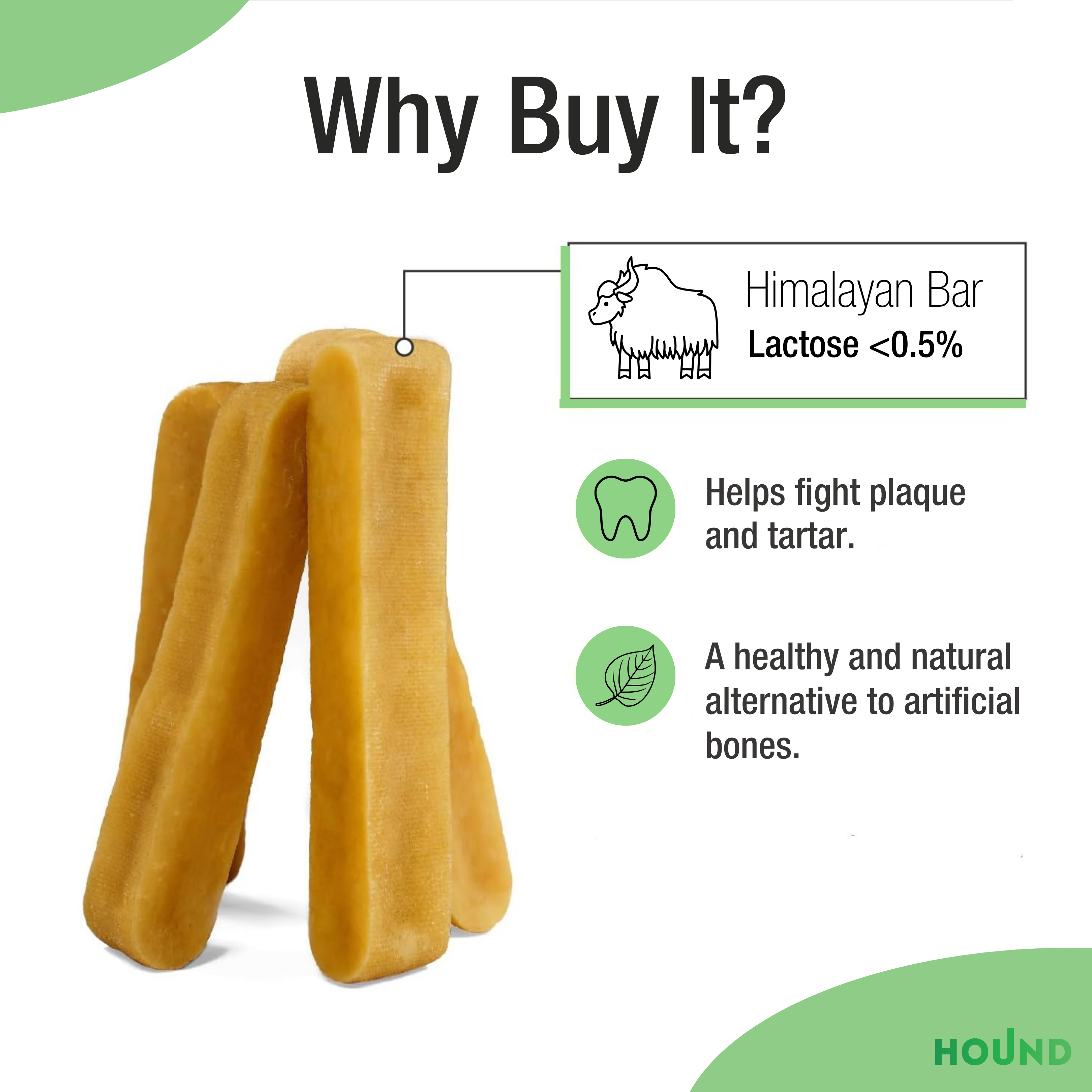 Himalayan Cheese Bone Chewing Stick - Size L - Private Label Dog Chew Toys For Anxiety Relief And Dental Care