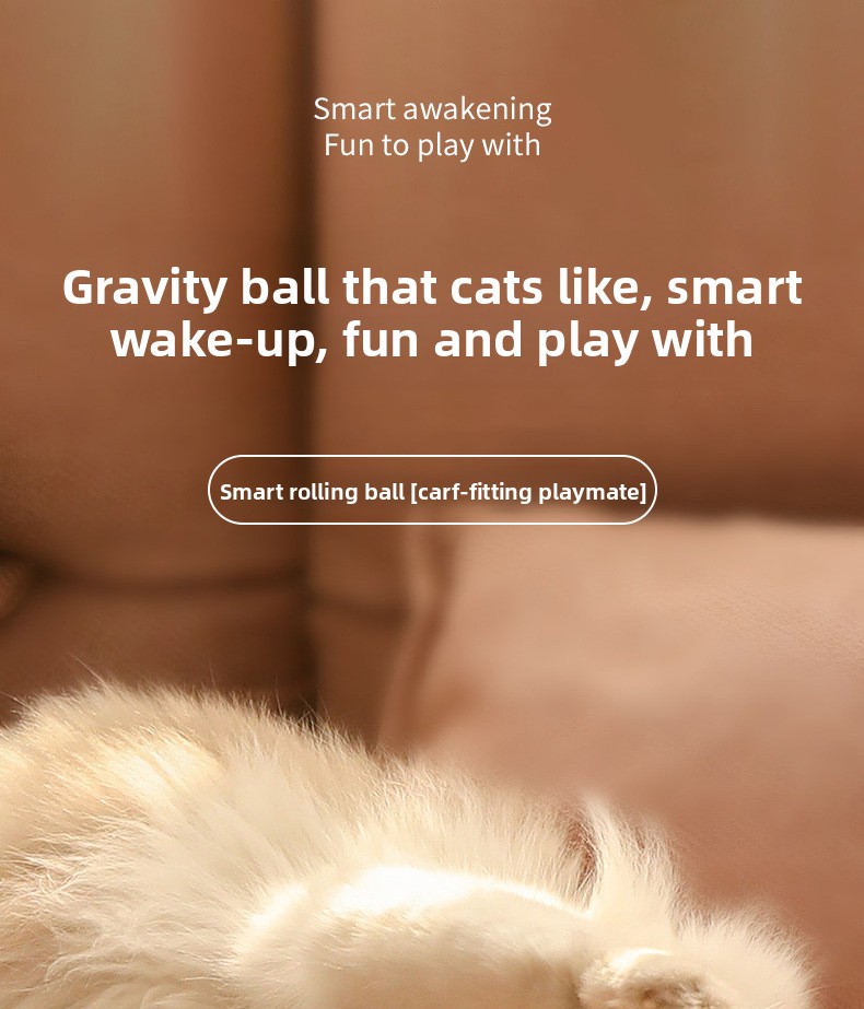 Automatic 360 Self-Rotating Rolling Ball With USB Rechargeable Pet Exercise Chase Toy Ball Cat Smart Rolling Balls Toys