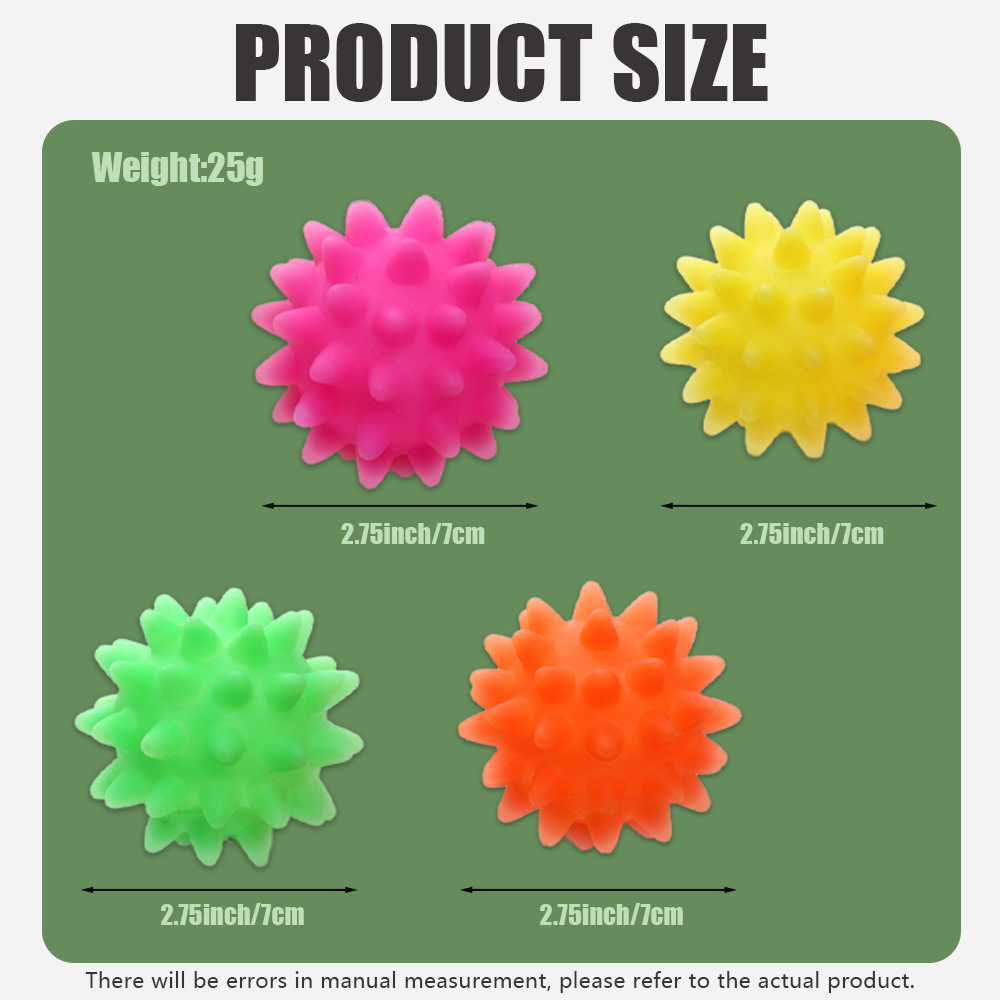 Manufacturer Wholesale, Classic Spiked Ball Dog Chew Toy, High-Quality Vinyl, Interactive Fetch Toy, Multiple Colors Available