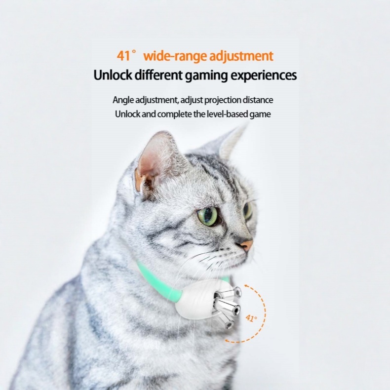 Automatic Modern Lifelike Smart Laser Toy Eco-Friendly USB Rechargeable PU & Silicone for Dogs & Cats