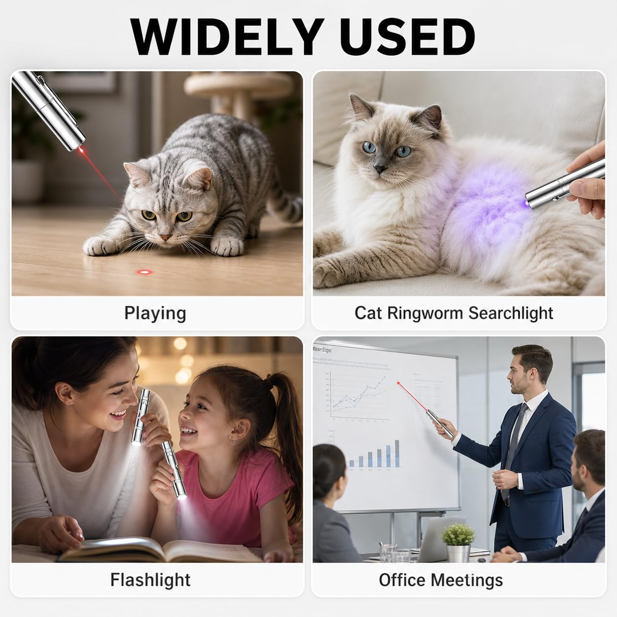 Multiple Light Modes for Puppies Senior Dogs for Training Reward Laser Infrared Pointer Cats Interactive Play Toy