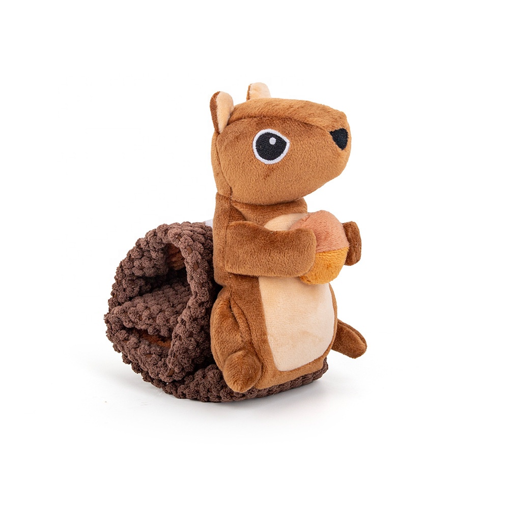 New Design Interactive Treat Dispenser Dog Toys Durable Squirrels Squeaky Snuffle Dog Puzzle Toy