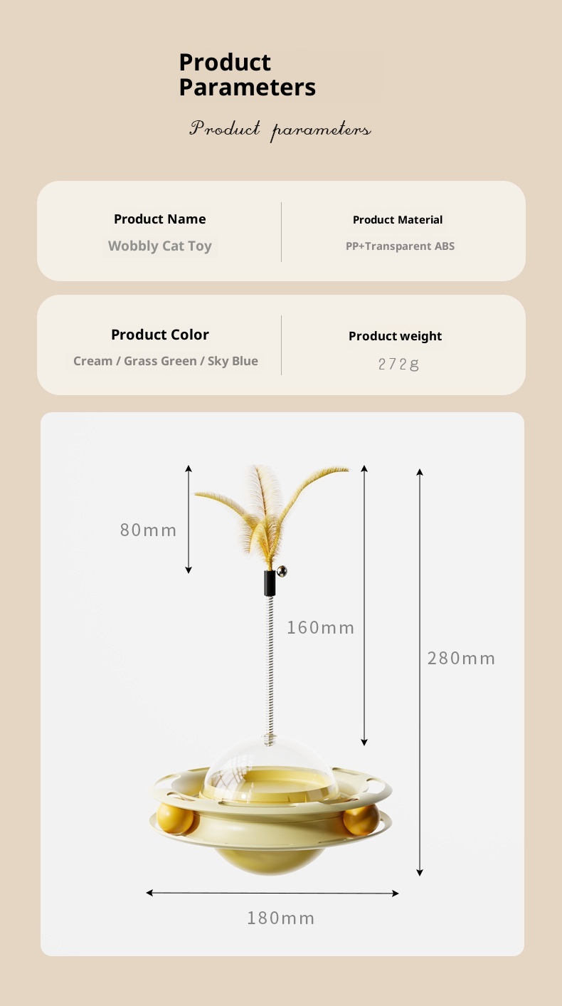 Eco-friendly Pet Toys Cat Multi-play Pet Toy Cat Toy Leaking Food Tumbler Turntable Cat Amusing Artifact Self-Entertainment