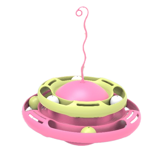 Multifunctional Pet Smart Products Two-Layer Turntable Pet Toy Automatic Rotating Interactive Dog Tumbler Cat Toy