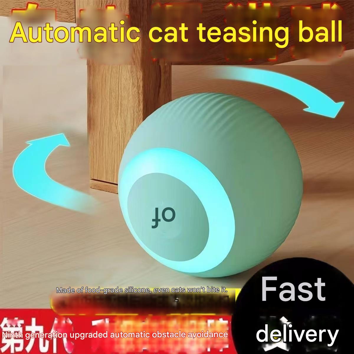 Electric Smart Usb Rechargeable Cat Toy Interactive Automatic Rolling Ball Intelligent Toys For Indoor Cats Game