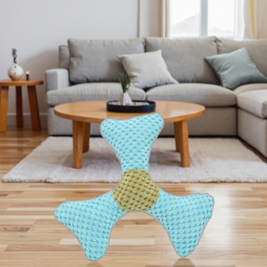 2026 Manufacturer High Quality Pet Boomerang Toy Plush Flyer Fetch Toy Durable Chew Flying Outdoor Sports Dog Toy Pet Products