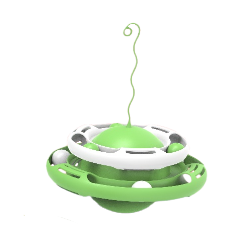 Multifunctional Pet Smart Products Two-Layer Turntable Pet Toy Automatic Rotating Interactive Dog Tumbler Cat Toy