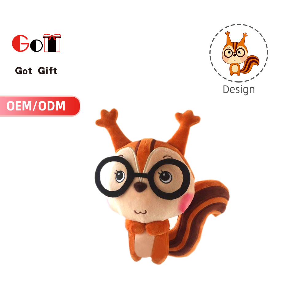 Fashion Custom Stuffed Animal Plush Toys Bulk for Crane Machines Pet Squeak Soft Toys Skins Stuffed Animals