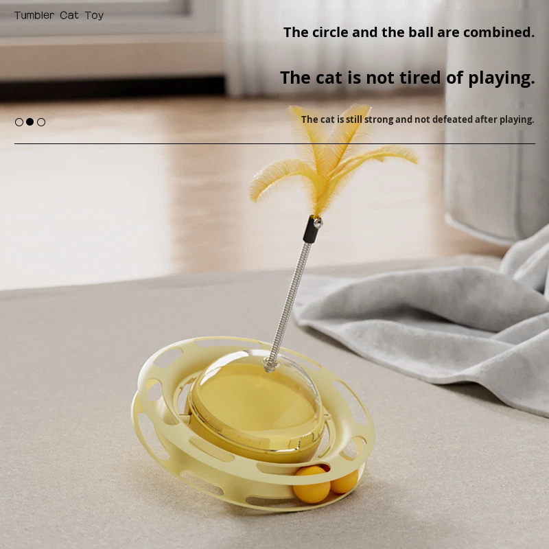Eco-friendly Pet Toys Cat Multi-play Pet Toy Cat Toy Leaking Food Tumbler Turntable Cat Amusing Artifact Self-Entertainment