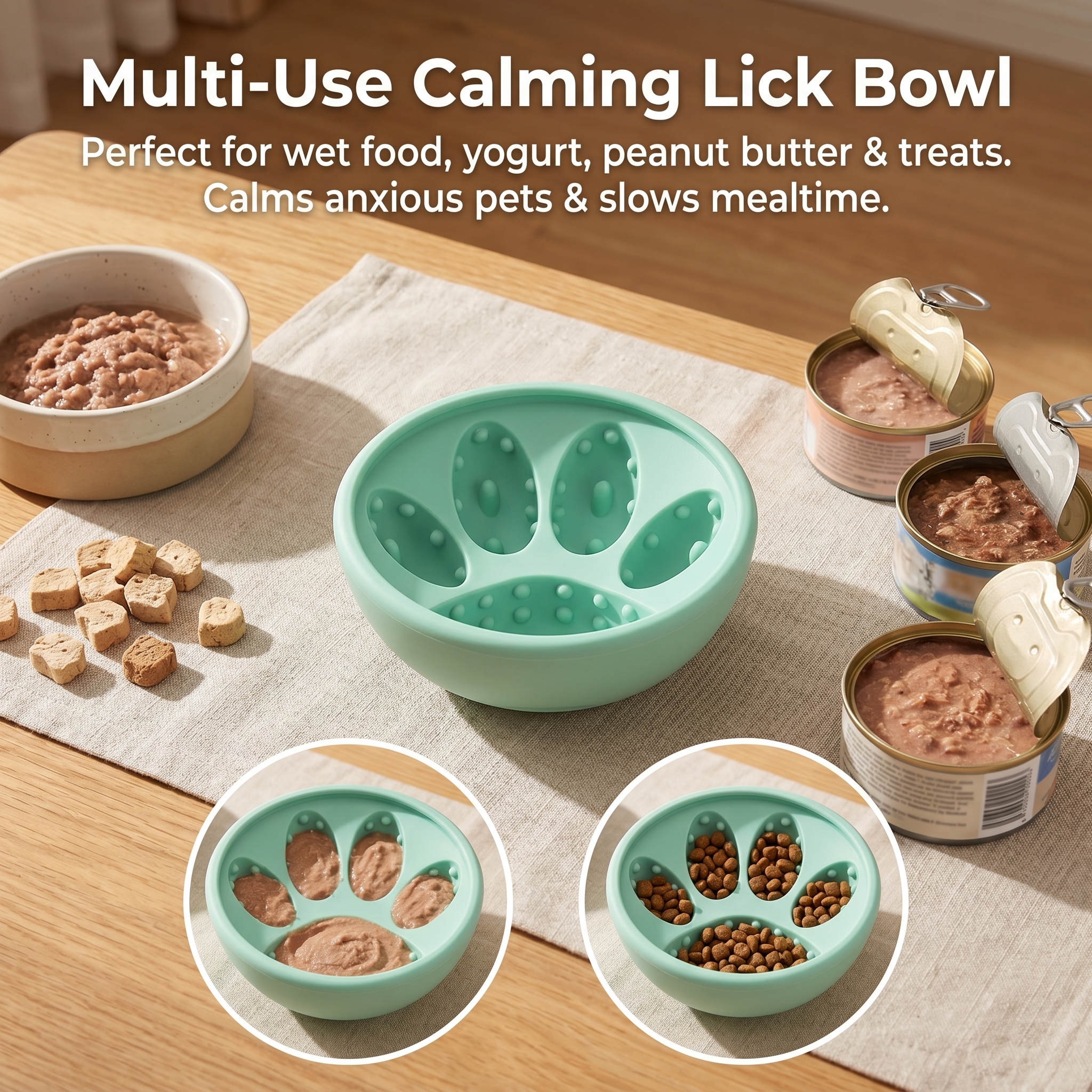 Interactive Silicone Dog Treat Dispensing Toy Puzzle Food Leak Toy For IQ Training Slow Feeding Boredom Relief For Puppies Cats