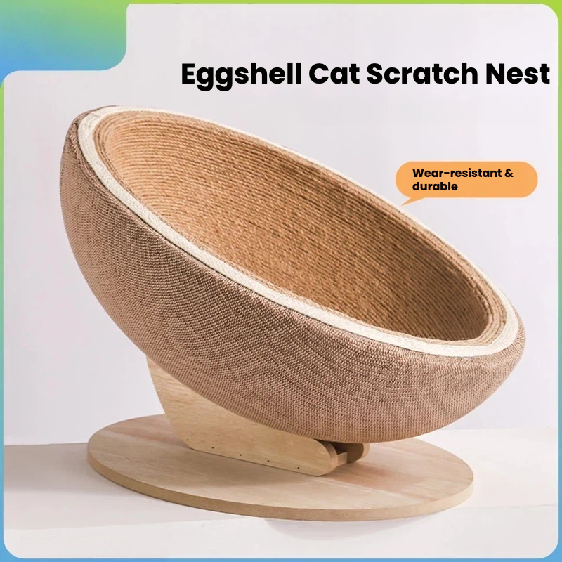 Sisal Eco-Friendly Cat Nest &amp; Scratching Bed Custom Interactive Toys Lightweight 3kg All Seasons Use Indoor Use