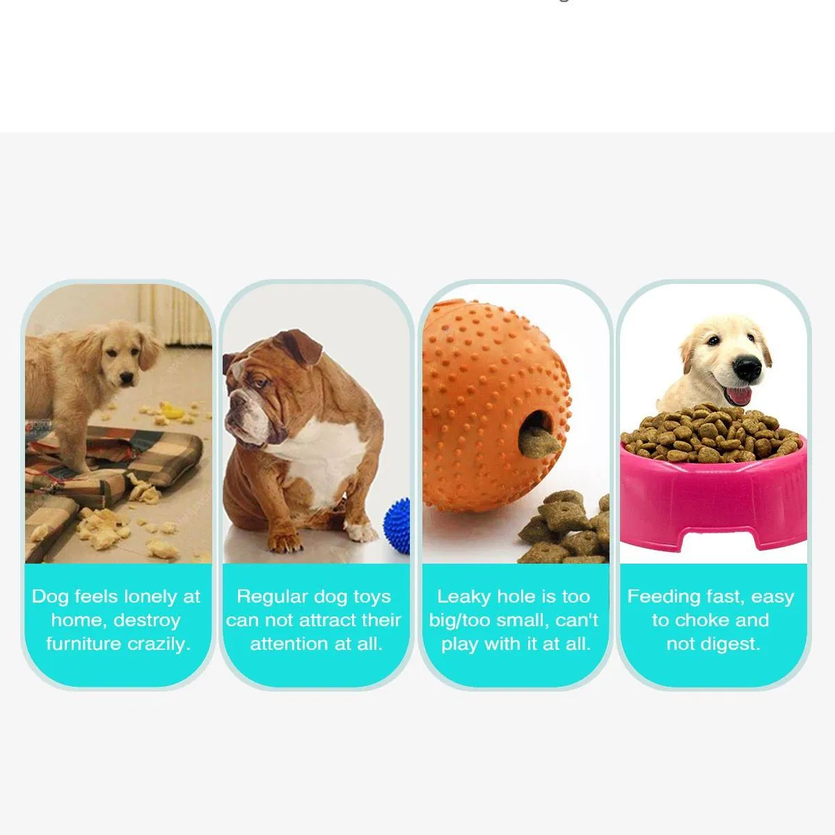 Interactive Pet Puzzle Toy UFO Dispeneser Dog Treat Dispenser Toy Pet Leakage Food Slow Feeder Dog Toys