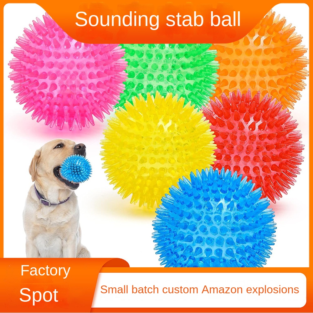 Rayway Eco-friendly Cross-border Explosions TPR Squeaky Pointed Punch Floating Waterproof Bite Resistant Toothcleaning Dog Toy